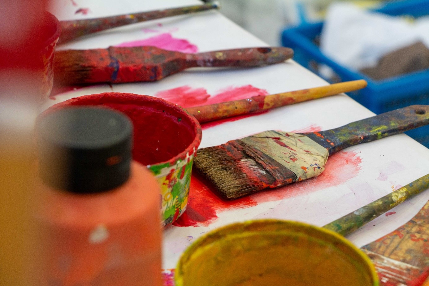 Großformatiges Malen